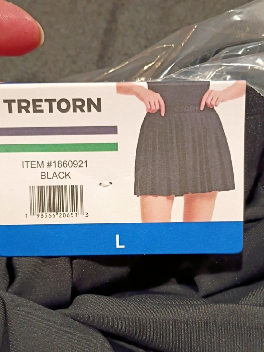 Tretorn Black Pleated Tennis Mini Skirt